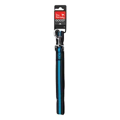 Dog Fantasy Leash Neoprene M/L pavadėlis šunims, su atspindinčiais elementais, mėlynas, 2,5×120 cm — 3 nuotrauka