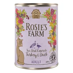 Rosie's Farm Adult drėgnas maistas katėms, ekonominė pakuotė 12 x 400 g, Mix Paket (3 Sorten) — 5 nuotrauka