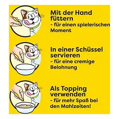 Dreamies Creamy Snacks skanėstai katėms, < 49 g — 3 nuotrauka