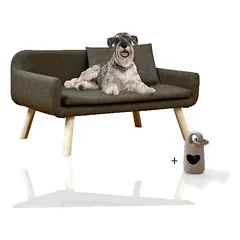 Rohrschneider Gepolstertes Hundesofa mit Holzbeinen