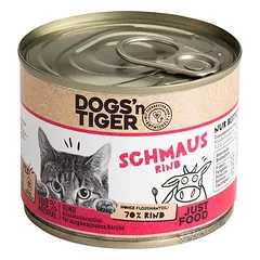 Dogs'n Tiger Adult Cat drėgnas maistas katėms 6 x 200 g — 2 nuotrauka