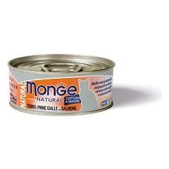 Monge Natural - Wet Cat Cans Yellowfin tuna with salmon 80 g parduotuvėje petreon.lt