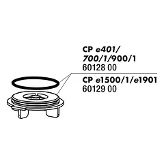 Rotoriaus dangtelis išoriniams filtrams JBL CristalProfi e400/700/900/1 — 3 nuotrauka