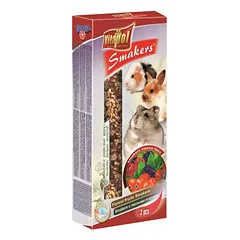 Vitapol Standard Smakers Forest Fruits miško uogų papildomi skanėstai graužikams ir triušiams, 2 vnt., 90 g
