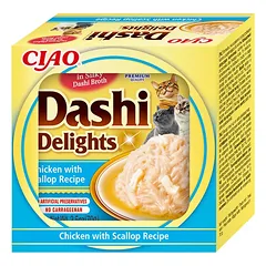CIAO Dashi delight plėšyta višt šukut. šilkiniame sultinyje 70g