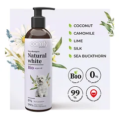 Comfy Natural White šampūnas šunims — 2 nuotrauka