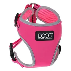 DOOG neopreninės petnešos šunims Lady, rožinės/pilkos