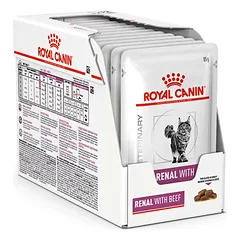 Royal Canin Renal jautienos konservai katėms, 12x85g