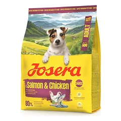 JOSERA Mini Adult Salmon and Chicken 24x900g be glitimo maistas su padažu mažų veislių šunims