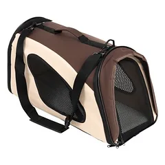 Tragetasche, Tragetasche braun,  L 54 x B 26 x H 30 cm — 2 nuotrauka