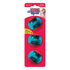 KONG Squeezz Action Ball Red Small 3 pcs — 1 nuotrauka