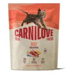 CARNILOVE TRUE FRESH Cat Dry Beef for Kittens sausas pašaras kačiukams 400 g