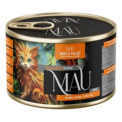 MAU Paštetas ir Filė Antiena su mango ir šikšnosparniu 185 g drėgnas maistas kačiukams