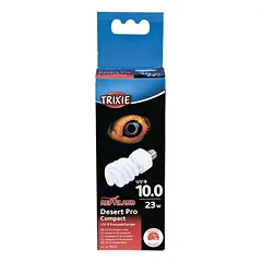 Trixie Desert Pro Compact 10.0 UV:B kompaktiška lemputė terariumui, 23 W, ø 60 x 152 mm