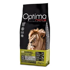 Optimanova Cat Hairball sausas pašaras katėms - Pet24
