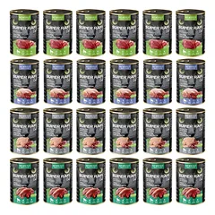 SUPER RAFI Cat Mix 4 Skoniai 24x400g drėgna maistas katėms