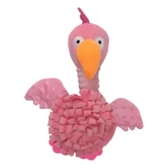 Hap rožinis paukštis–uostymo kilimėlis žaislas šunims, 32 cm