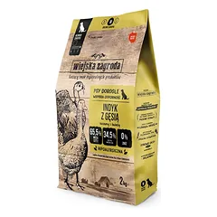 WIEJSKA ZAGRODA kalakutiena su gervėmis sausas maistas šunims M 2 kg