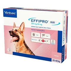 Virbac Effipro Duo 268 mg/80 mg užlašinamasis tirpalas dideliems šunims (20-40 kg)