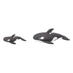 Flamingo žaislas šunims Flipper, orka, pilkos spalvos