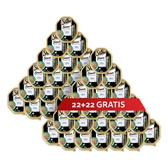 SHEBA Sauce Collection dėžutės 44 x 85 g, visavertis šlapias pašaras suaugusioms katėms – gabalėliai su veršiena padaže, 22+22 GRATIS.