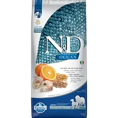 FARMINA N&D Ocean Dog adult Codfish & Orange Medium & Maxi 12 kg