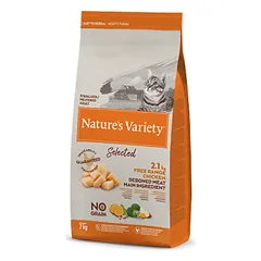 Nature's Variety Selected Sterilized Chicken begrūdis, sausas maistas sterilizuotoms katėms, 7 Kg