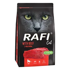 DOLINA NOTECI Rafi Cat sausas kačių ėdalas su jautiena 7kg