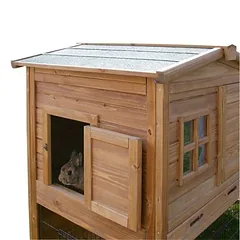 Kerbl Pet narvas smulkiems gyvūnams Fortuna su lauko aptvaru, L 160 x B 80 x H 117 cm (2 pakuotės*) — 3 nuotrauka