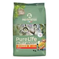 PRO-NUTRITION Pure Life Adult cat turkey sausas maistas suaugusioms katėms su kalakutiena 2-8 kg – 8 kg