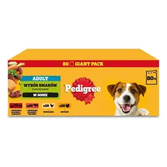 PEDIGREE Suaugusiųjų Skonių Pasirinkimas padaže 80x100 g drėgnas maistas šunims