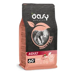 Oasy Grain Free Adult Cat Turkey begrūdis sausas maistas katėms - Pet24