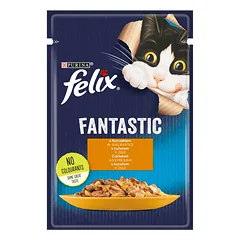 FRISKIES FANTASTIC vištiena drebučiuose  85g kačių drėgnas maistas nuotrauka