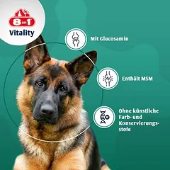 8in1 Vitality gliukozamino + MSM tabletės, papildas šunims, 125 - 249 g — 2 nuotrauka