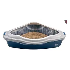 Europet Bernina atviras kampinis tualetas katėms CANTO (M) 38 x 56 x 14 cm, mėlynas — 2 nuotrauka