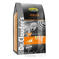 DR. CLAUDER’S JUNIOR SAUSAS MAISTAS JAUNIEMS DIDELIŲ VEISLIŲ ŠUNIMS 12,5 kg