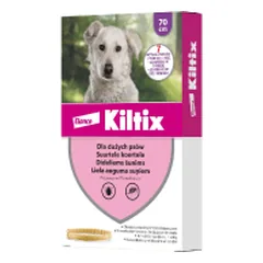 Kiltix antkaklis nuo erkių ir blusų dideliems šunims - Pet24