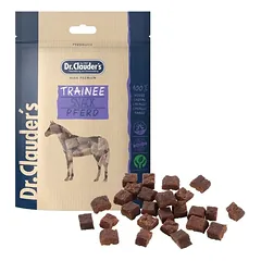 DR. CLAUDER’S Trainee vytintos arklienos skanėstas gabaliukais šunims ir katėms 80g parduotuvėje ramiosblusos.lt