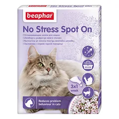 Raminamoji priemonė katėms: „Beaphar No Stress“ lašai katėms (3 pipetės)