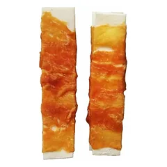 Skilteles iš buivolo odos su vištiena mėsa JUKO užkandžiai 15 cm (10 vnt)