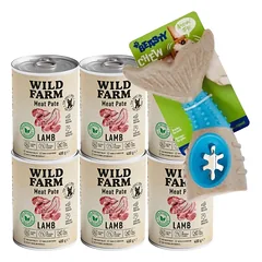 Wild Farm Pate Lamb 6x400g ėrienos ėdalas šunims be glitimo