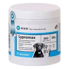 AIKA Lypromax – pašarų papildas šunims ir katėms uždegimą slopinantis poveikis N72, N360