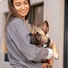 Curli Vest Clasp Air-Mesh petnešos šunims, juodos, Dideliems 26–45 kg — 5 nuotrauka