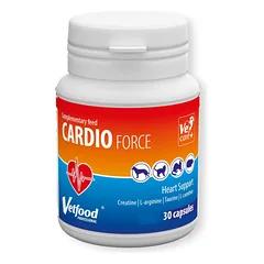 Vetfood Cardioforce - papildas, palaikantis tinkamą širdies funkciją šunims, katėms, šeškams ir žiurkėms - 30 tablečių