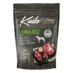 Kudo Lamb & Rice Mini Adult sausas pašaras su ėriena ir ryžiais šunims