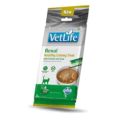 FARMINA VET LIFE CAT RENAL - CREAMY TREAT with Chicken&Tuna 4x15g (pak15)