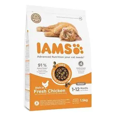 Sausas kačiukų maistas – IAMS CAT KITTEN CHICKEN, 1,5 kg