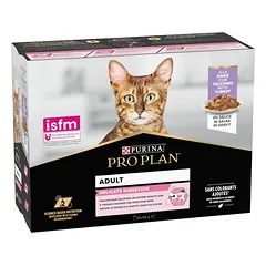 PURINA PRO PLAN Cat Adult Delicate Digestion drėgnas maistas katėms 10 x 85 g — 5 nuotrauka