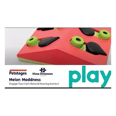 Nina Ottosson Cat Melon Madness Treat Puzzle Level - loginis žaidimas katėms, lygis, 2 — 2 nuotrauka