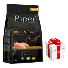 DOLINA NOTECI Piper Animals su vištiena katėms 3kg + Staigmena katei